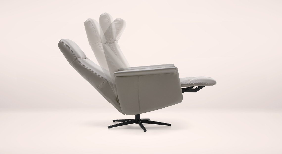 Relaxstoel met verstelbare voetensteun